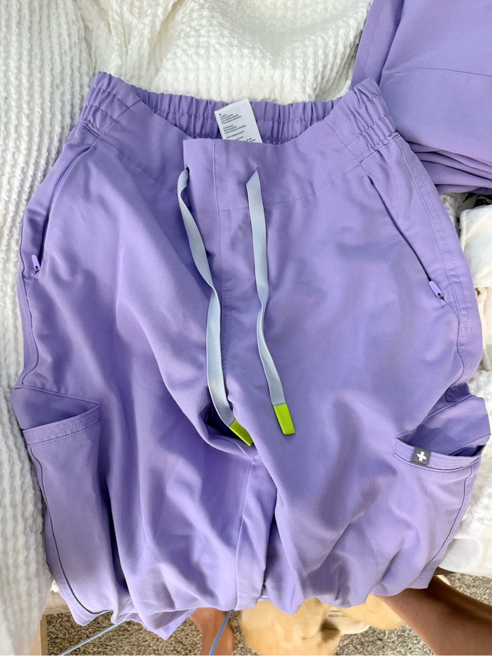 Figs Lavender Cargo pants
